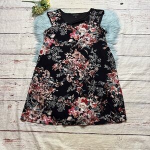 Nordstrom Connected Apparel Floral Cap Sleeve Dress sz 12